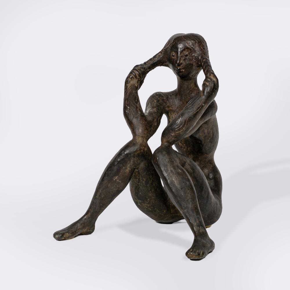 Karl-Heinz Krause comparable auction result: karl heinz krause angerm nde 1924 mainz 2019 girl with pigtails ii version