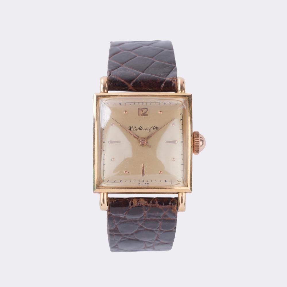H. Moser comparable auction result: h moser cie rare vintage men s wristwatch