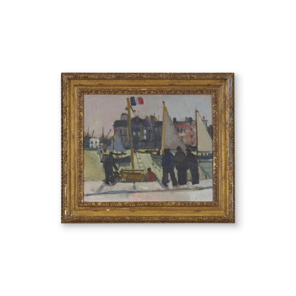 Bernard Lamotte comparable auction result: bernard lamotte french 1903 1983 les voiliers a havre
