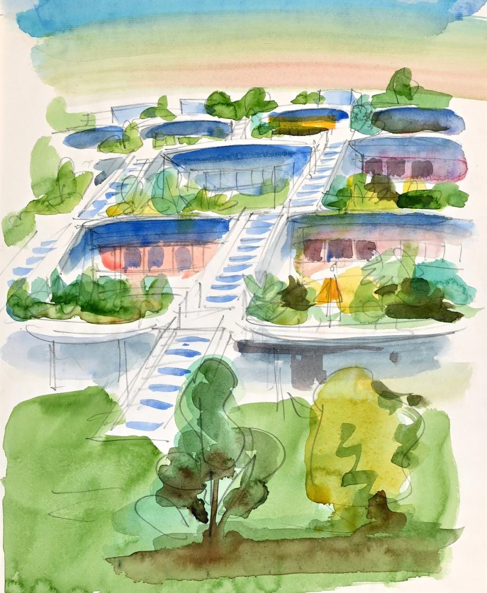 walter jonas 1910 1979 architectural sketch · Germann Auction House Ltd · 2026-06-23 Walter Jonas comparable auction result: walter jonas 1910 1979 architectural sketch