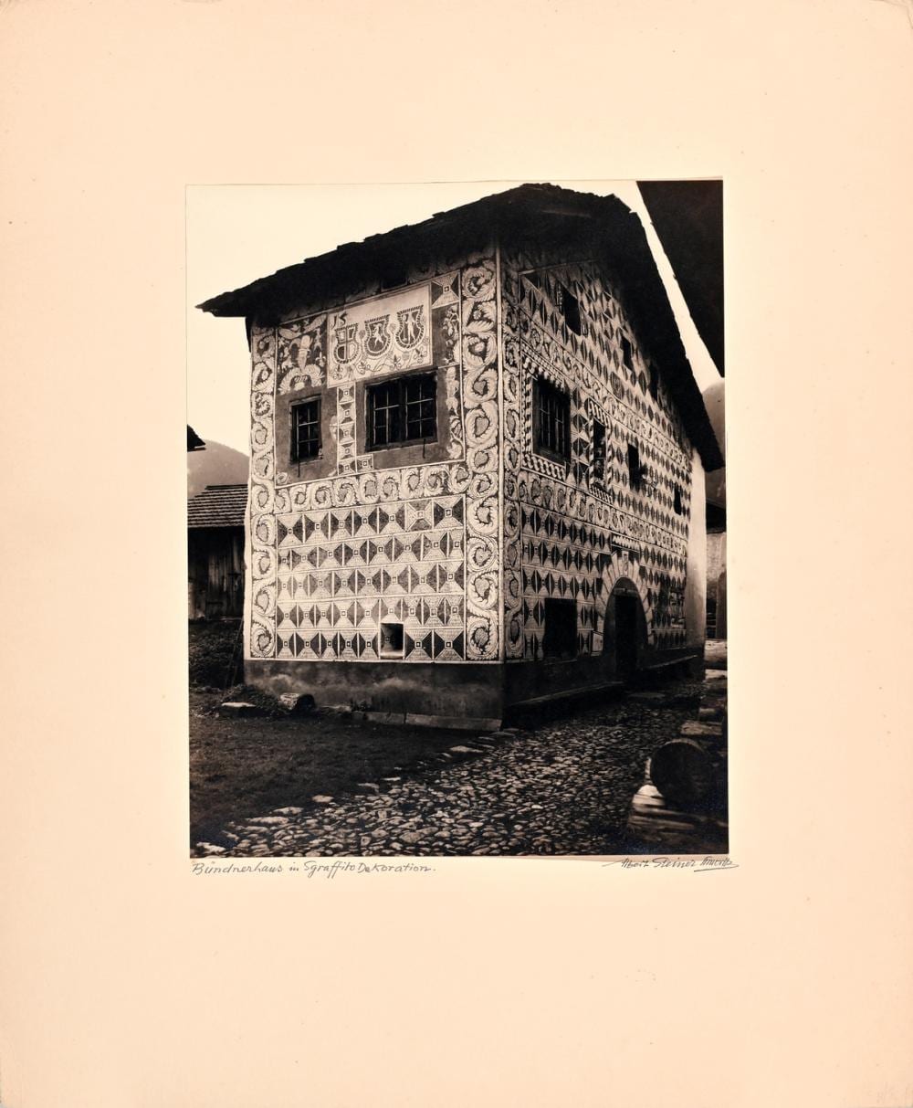 Albert Steiner comparable auction result: albert steiner 1877 1965 b ndnerhaus in sgraffito dekoration