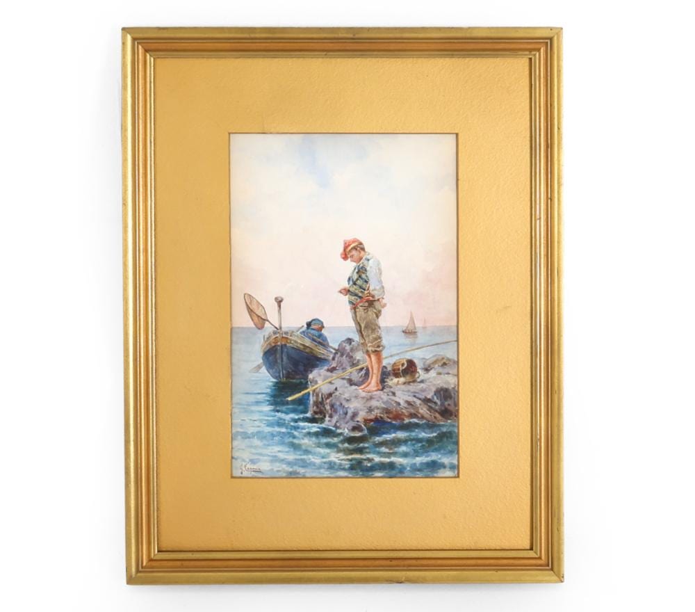 Gaetano Capone comparable auction result: gaetano capone italian 1845 1924 watercolor
