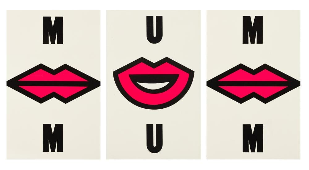 Kay Rosen comparable auction result: kay rosen american b 1943 read lips mum