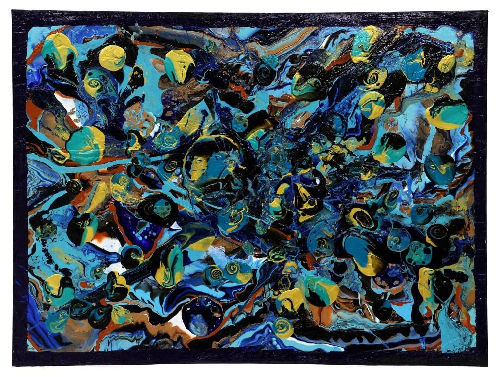 Petronella Greer comparable auction result: petronella greer b 1945 painting tidal constellations 46 x 36