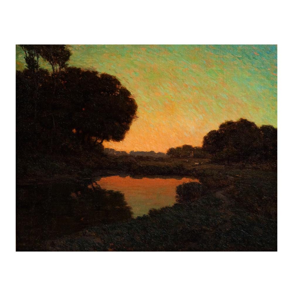 Granville Redmond comparable auction result: granville redmond california 1871 1935 pond at twilight