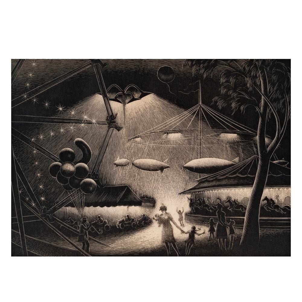 Paul Landacre comparable auction result: paul landacre 1893 1963 children s carnival