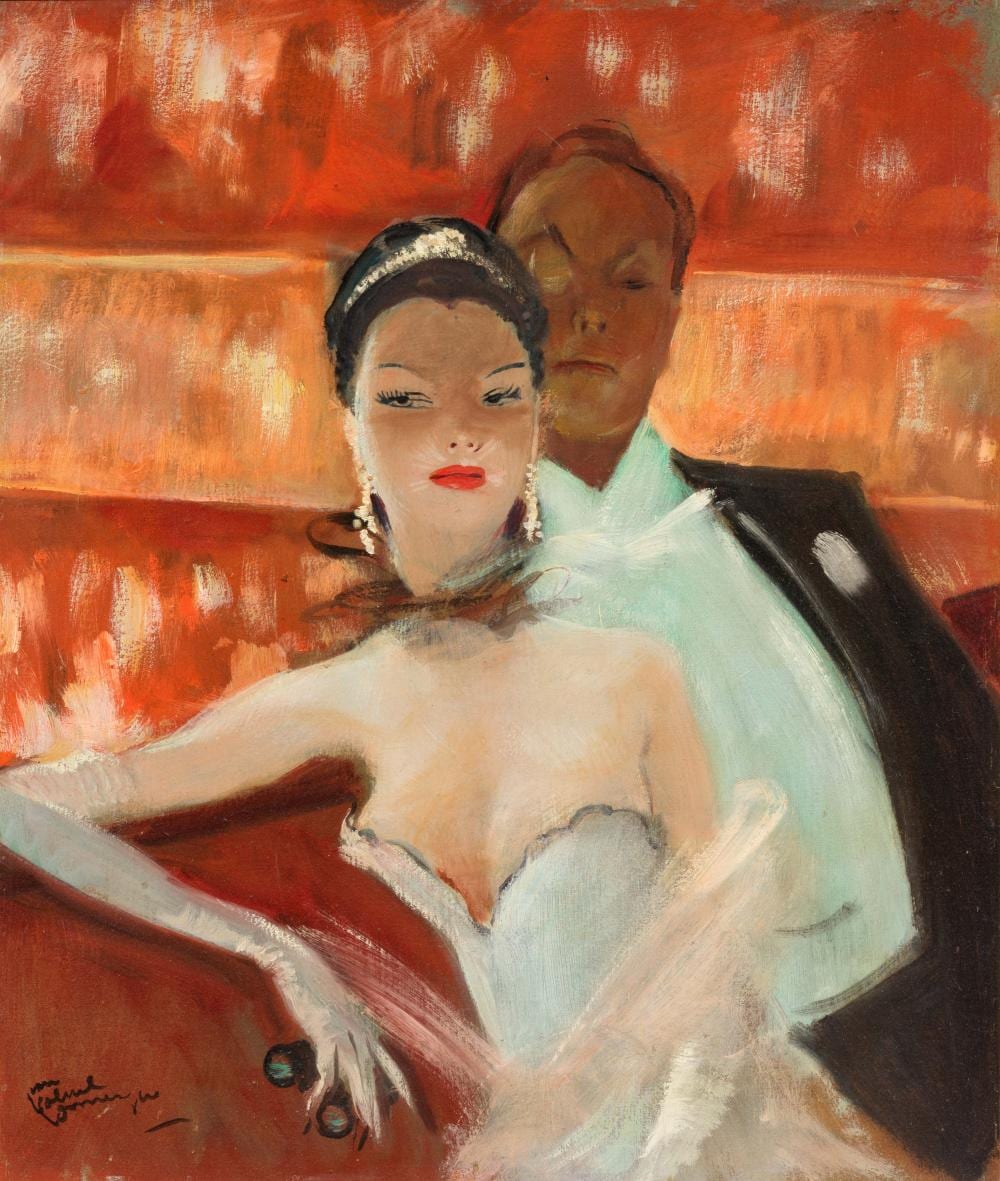 Jean-Gabriel Domergue comparable auction result: jean gabriel domergue 1889 1962