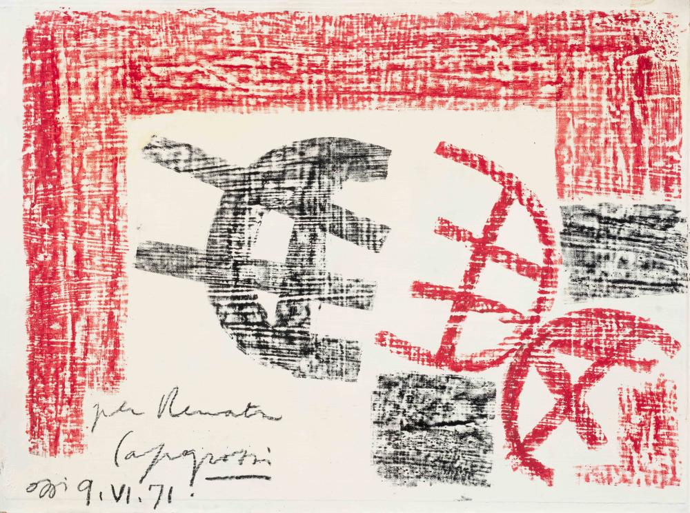 Giuseppe Capogrossi comparable auction result: giuseppe capogrossi 1900 1972