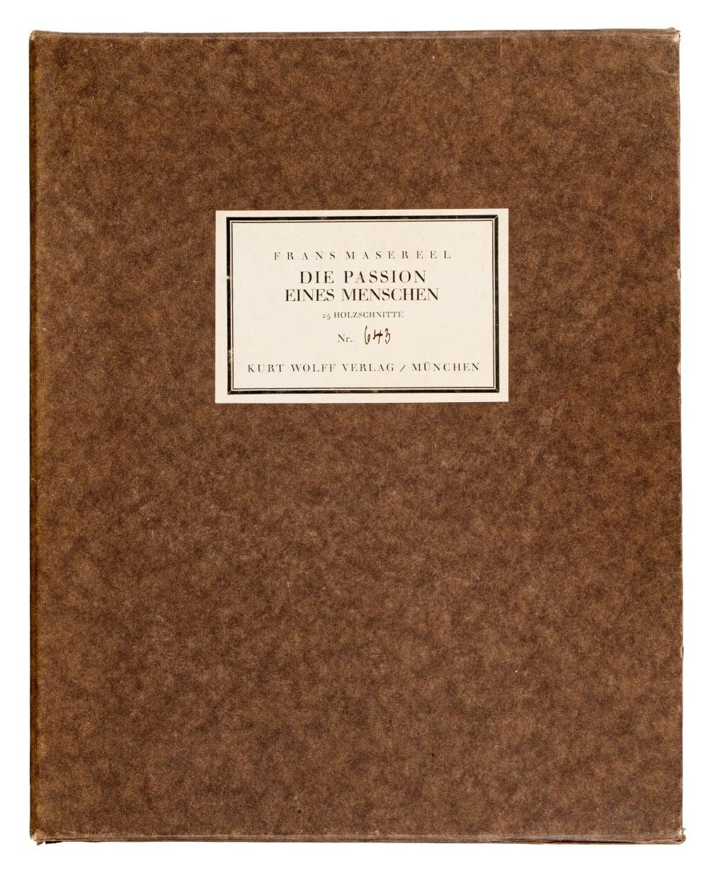 Frans Masereel comparable auction result: frans masereel die passion eines menschen um 1918