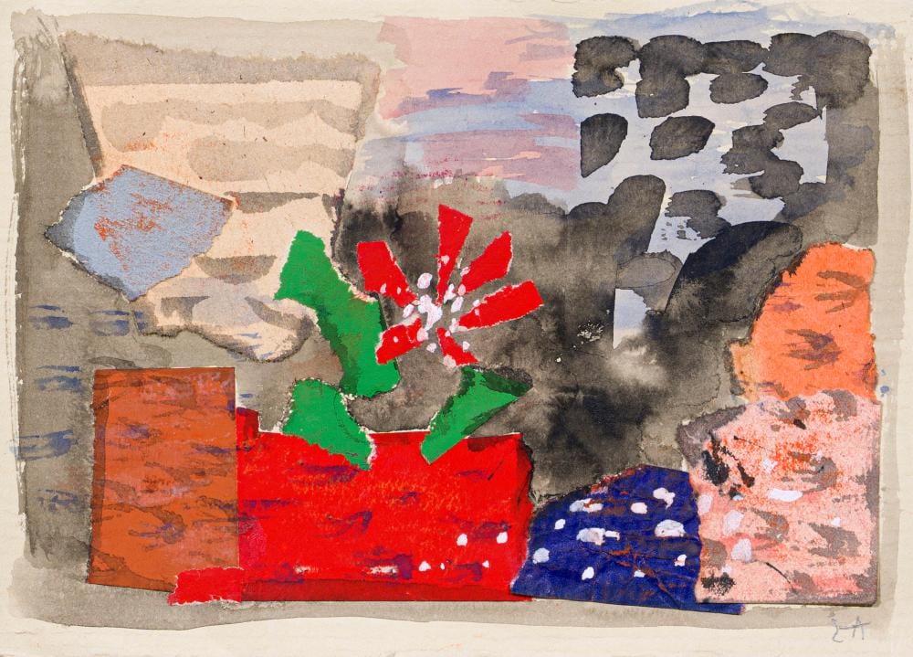 Elisabeth Ahnert comparable auction result: elisabeth ahnert die rote blume um 1960