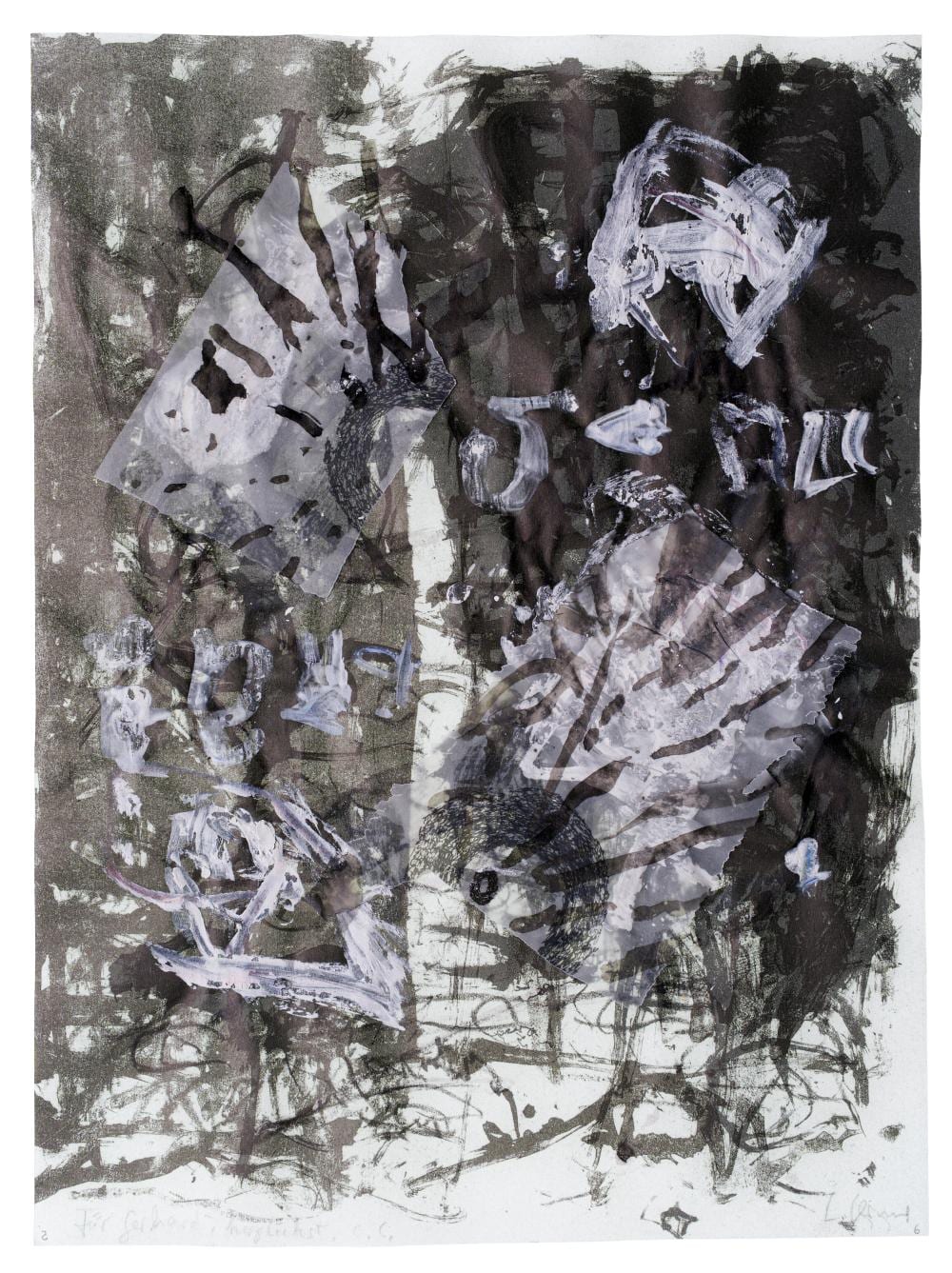Carlfriedrich Claus comparable auction result: carlfriedrich claus ohne titel nach 1993