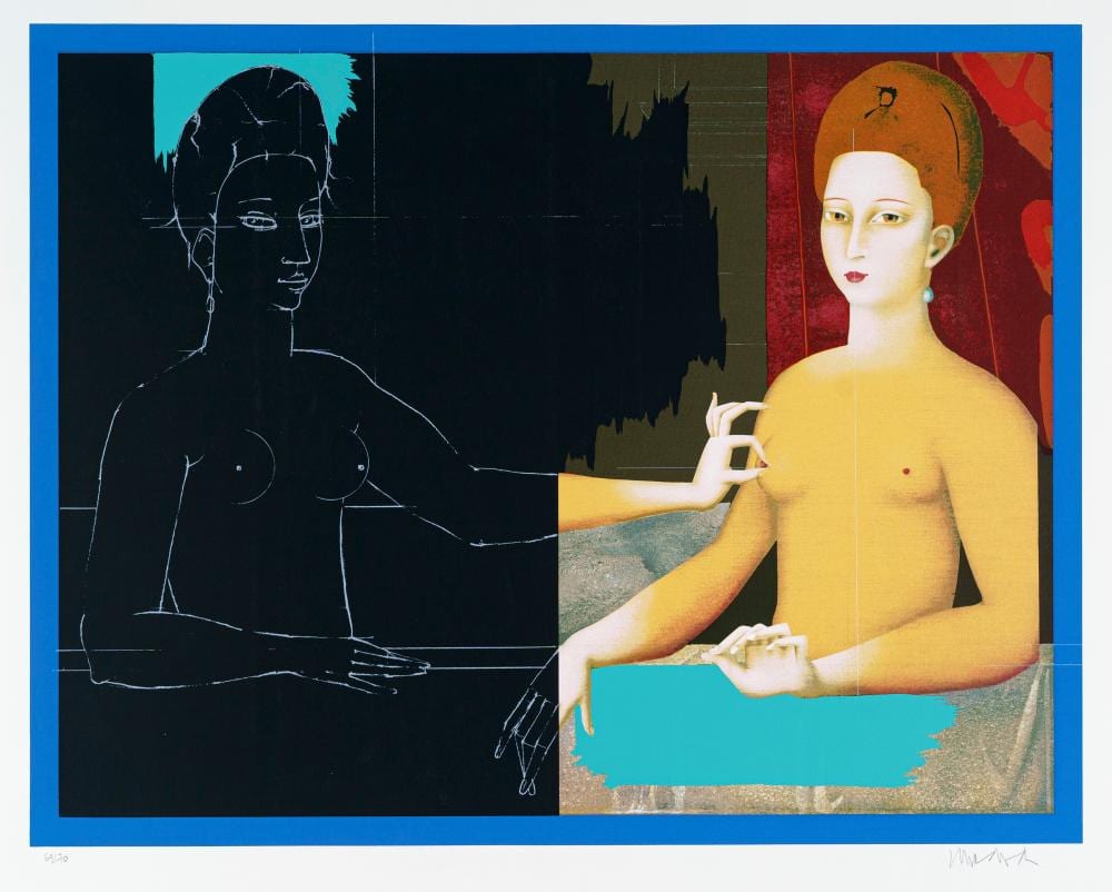 Paul Wunderlich comparable auction result: paul wunderlich ohne titel nach 1965