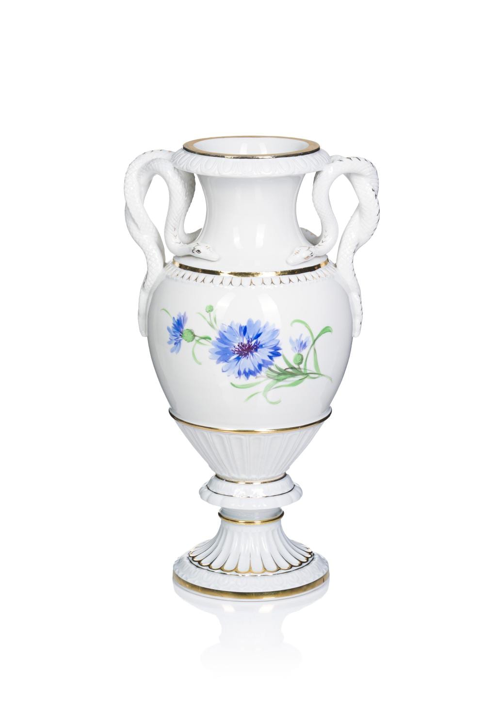 Ernst August Leuteritz comparable auction result: schlangenhenkelvase wildrose und kornblume ernst august leuteritz f r meissen 1863 1865 ausformungszeitraum knauf period 1860 1923