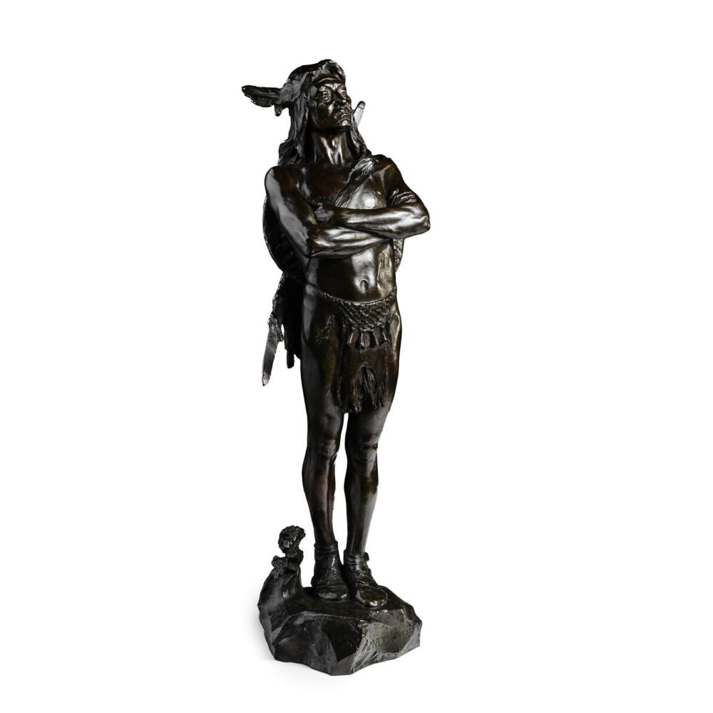 Hermon Atkins MacNeil comparable auction result: hermon atkins macneil american 1866 1947 chief of the multnomah tribe conceived in 1903 this example cast circa 1905