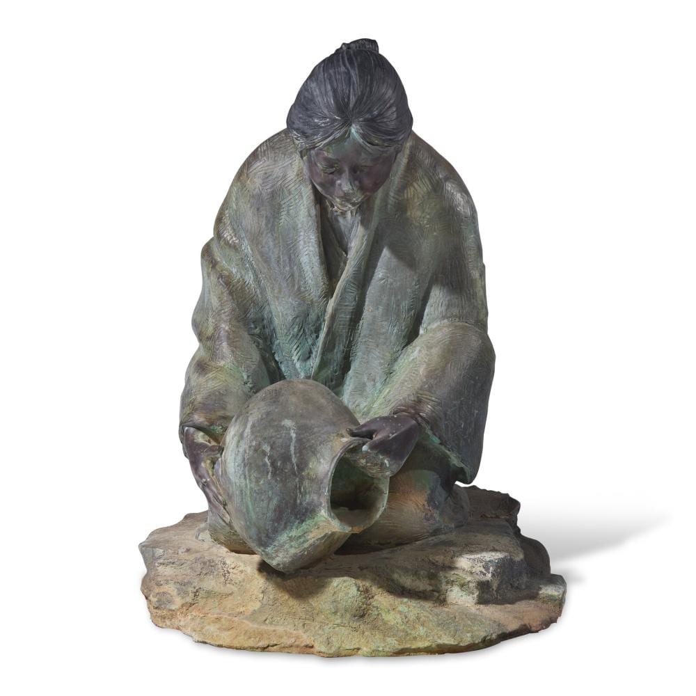Glenna Goodacre comparable auction result: glenna goodacre american 1939 2020 waterbearers kneeling
