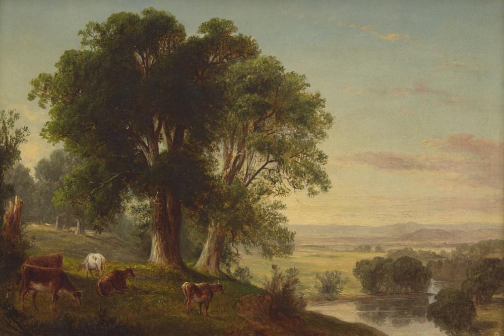 Asher Brown Durand comparable auction result: asher brown durand american 1796 1886 view of the dover plains new york c 1860s