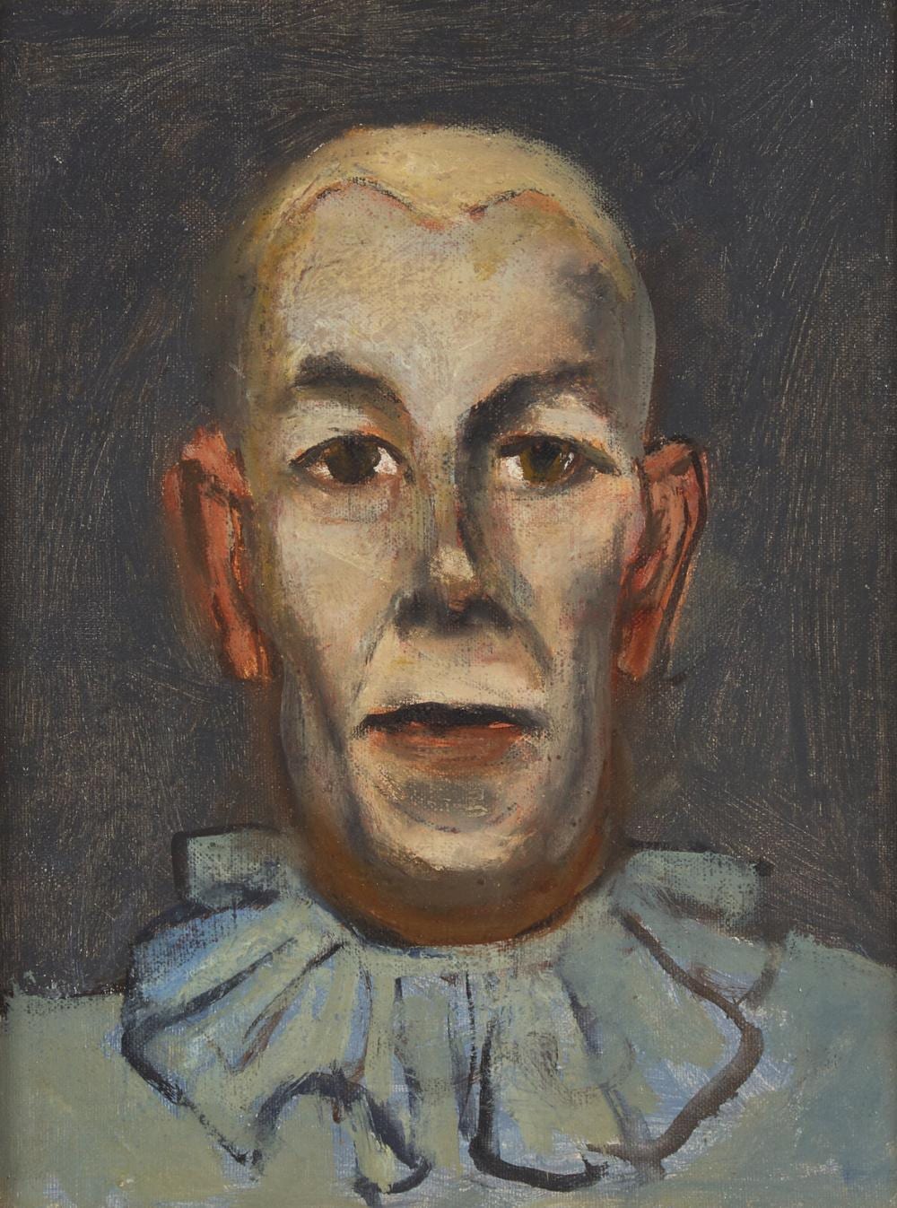 Walt Kuhn comparable auction result: walt kuhn american 1877 1949 light blue clown c 1944