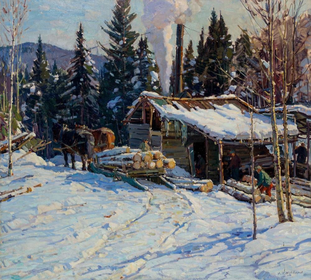 Aldro Thompson Hibbard comparable auction result: aldro thompson hibbard american 1886 1972 the saw mill
