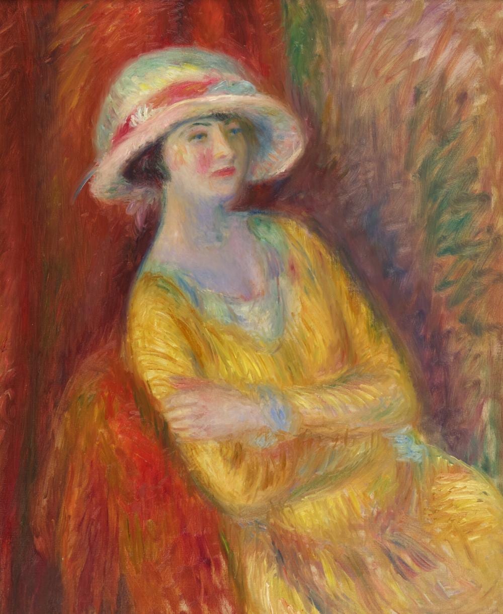 William James Glackens comparable auction result: william glackens american 1870 1938 the yellow dress