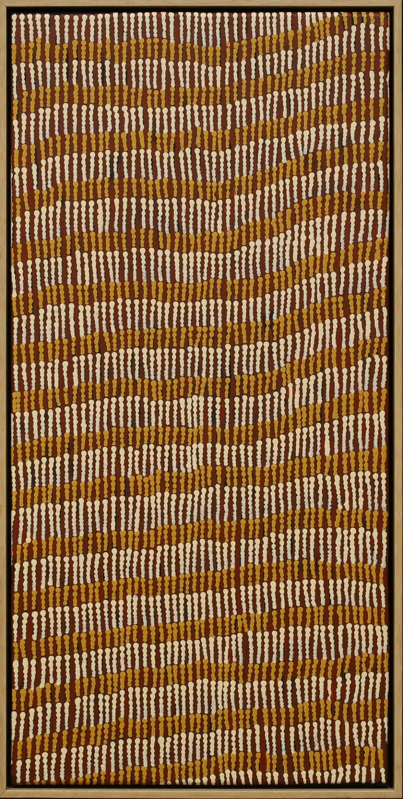 Yukultji Napangati comparable auction result: yukultji napangati tali sandhills acrylic on canvas 78cm x 40cm