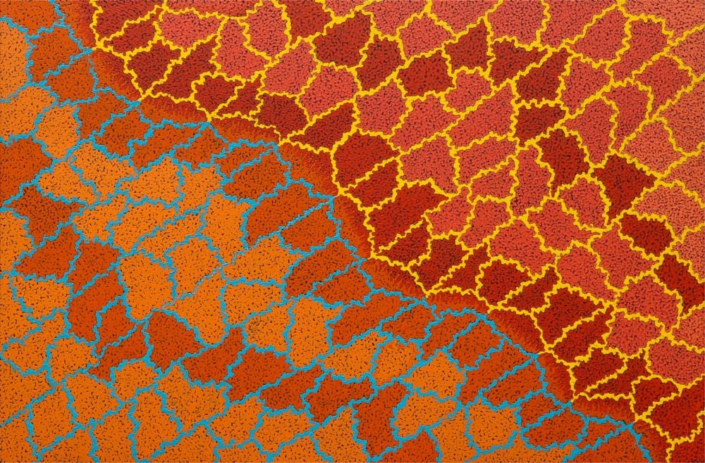 Kyra Campbell comparable auction result: kyra campbell lightning dreaming acrylic on canvas 99cm x 149cm