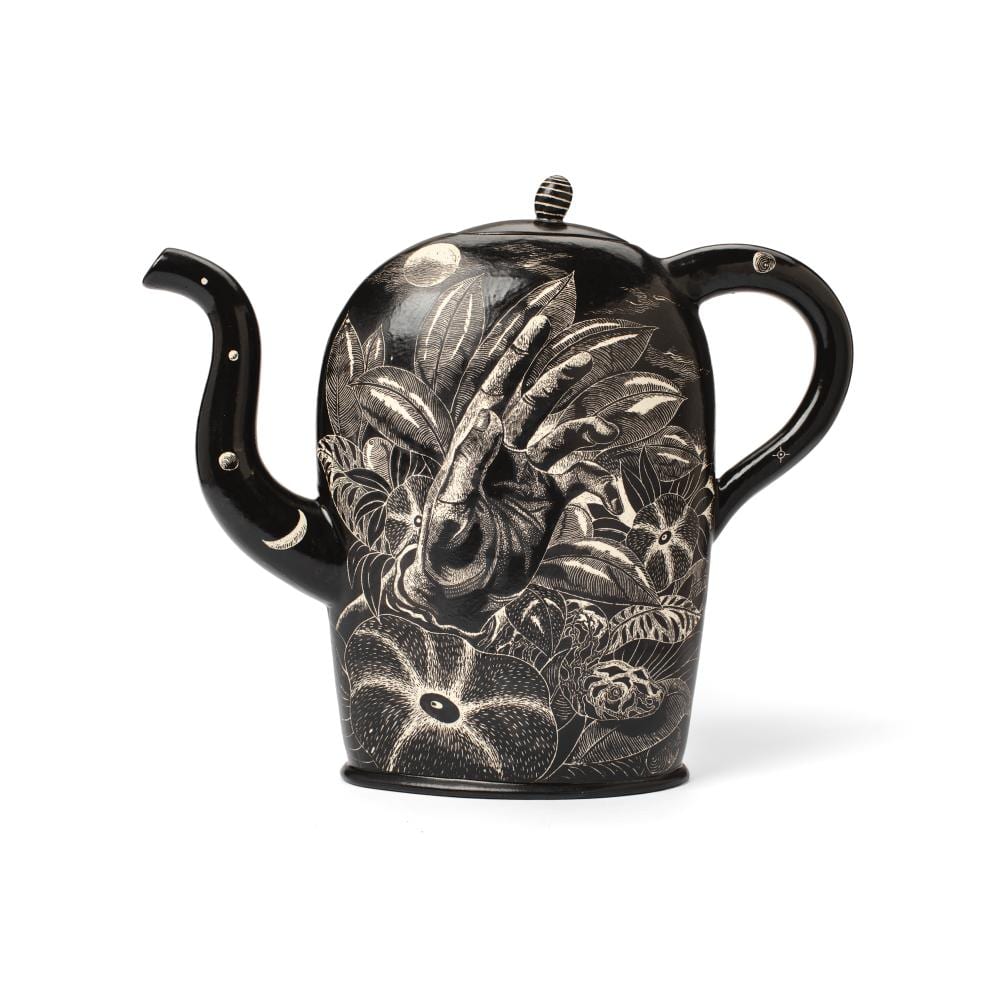 Kurt Weiser comparable auction result: kurt weiser night garden porcelain teapot