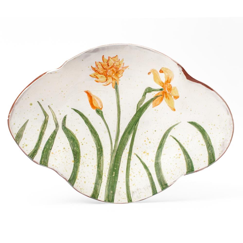 Ginny Ruffner comparable auction result: ginny ruffner wa blooming flowers platter