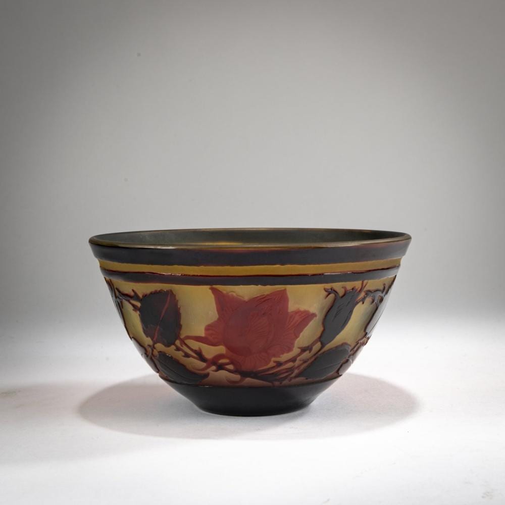 Paul Nicolas comparable auction result: paul nicolas nancy bowl roses 1925 30