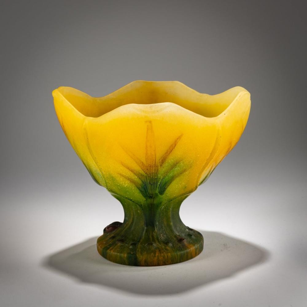 Walter Nancy comparable auction result: amalric walter nancy footed vase c 1925