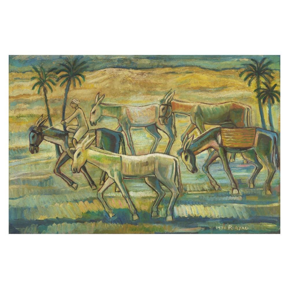ragheb ayad egypt 1892 1982 the donkeys · Bonhams · 2026-06-04 Ragib Ayyad comparable auction result: ragheb ayad egypt 1892 1982 the donkeys