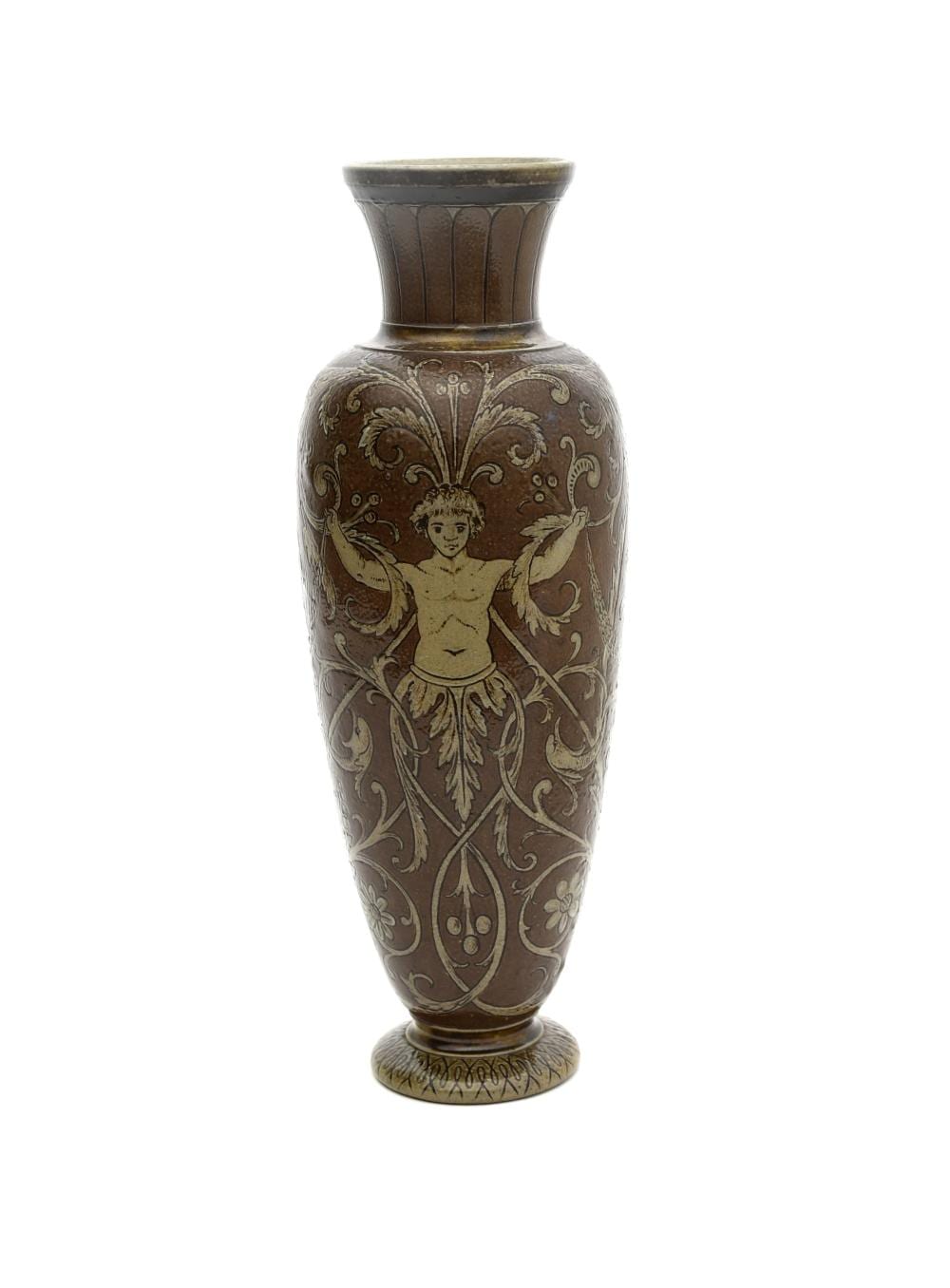 Robert VanCauwenberghe comparable auction result: a martin brothers stoneware vase by robe