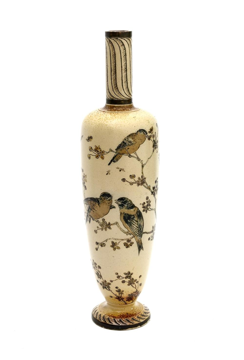 Robert VanCauwenberghe comparable auction result: a martin brothers stoneware vase by robe