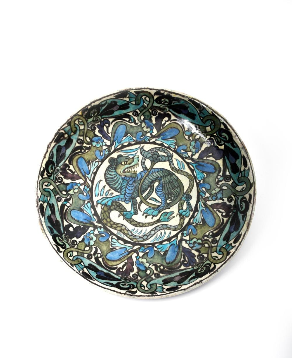 Karl Gustav Klingstedt comparable auction result: a william de morgan persian charger by c