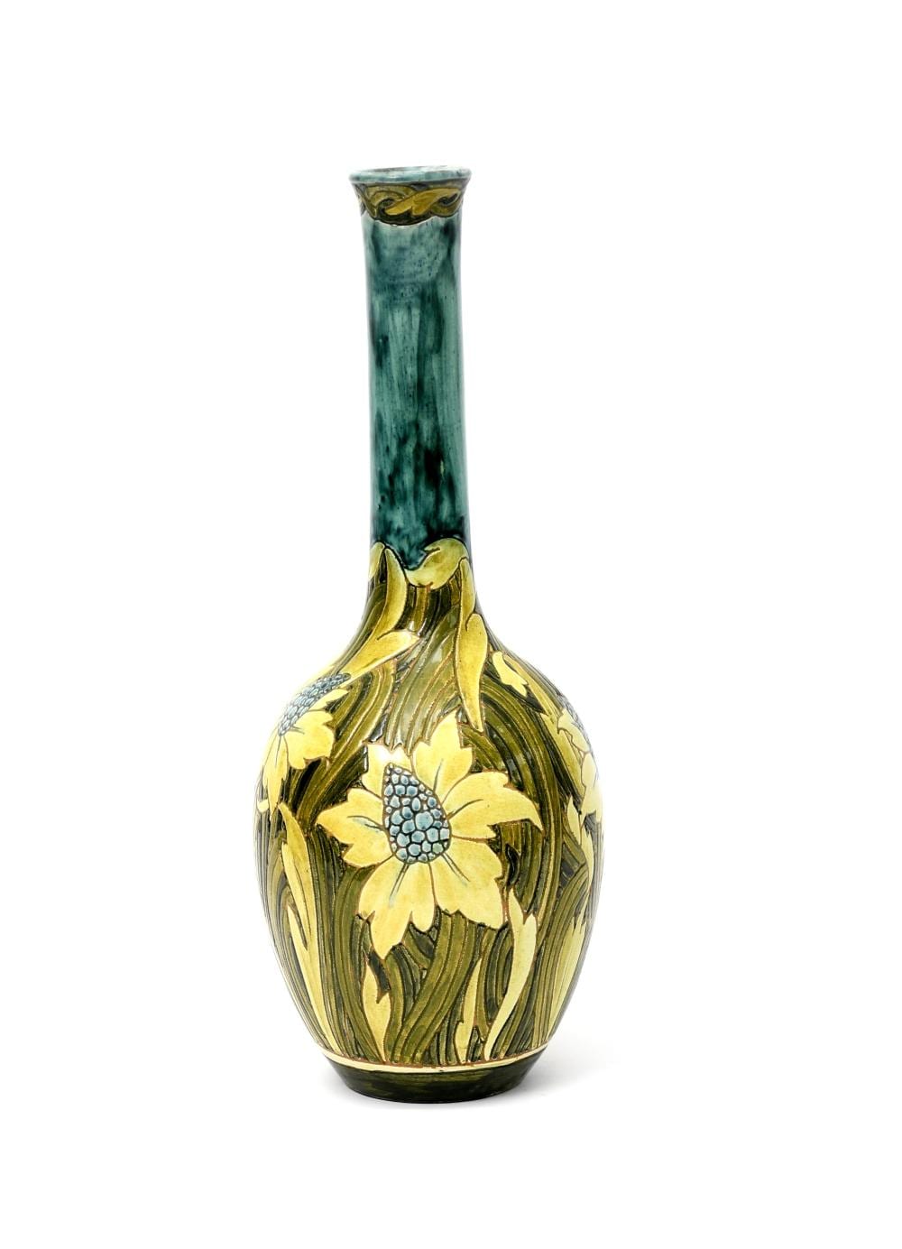 Carel Dankmeyer comparable auction result: a della robbia pottery bottle vase by ca