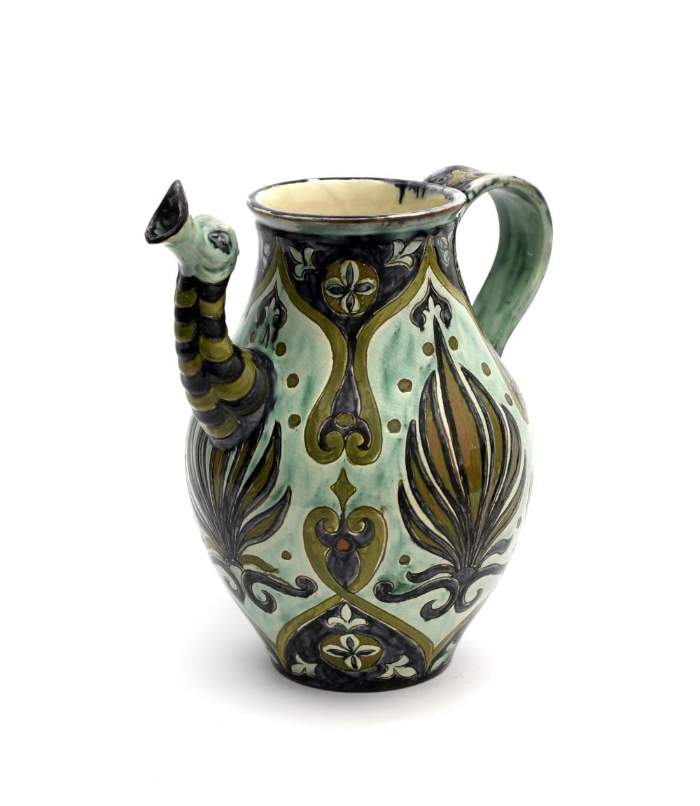 Elizabeth Mumford comparable auction result: a della robbia pottery dragon jug by liz