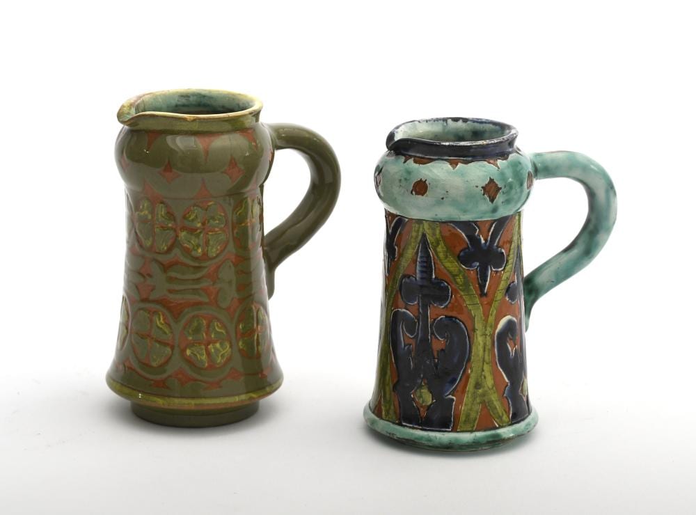 Chéri Dubreuil comparable auction result: a della robbia pottery small jug by char