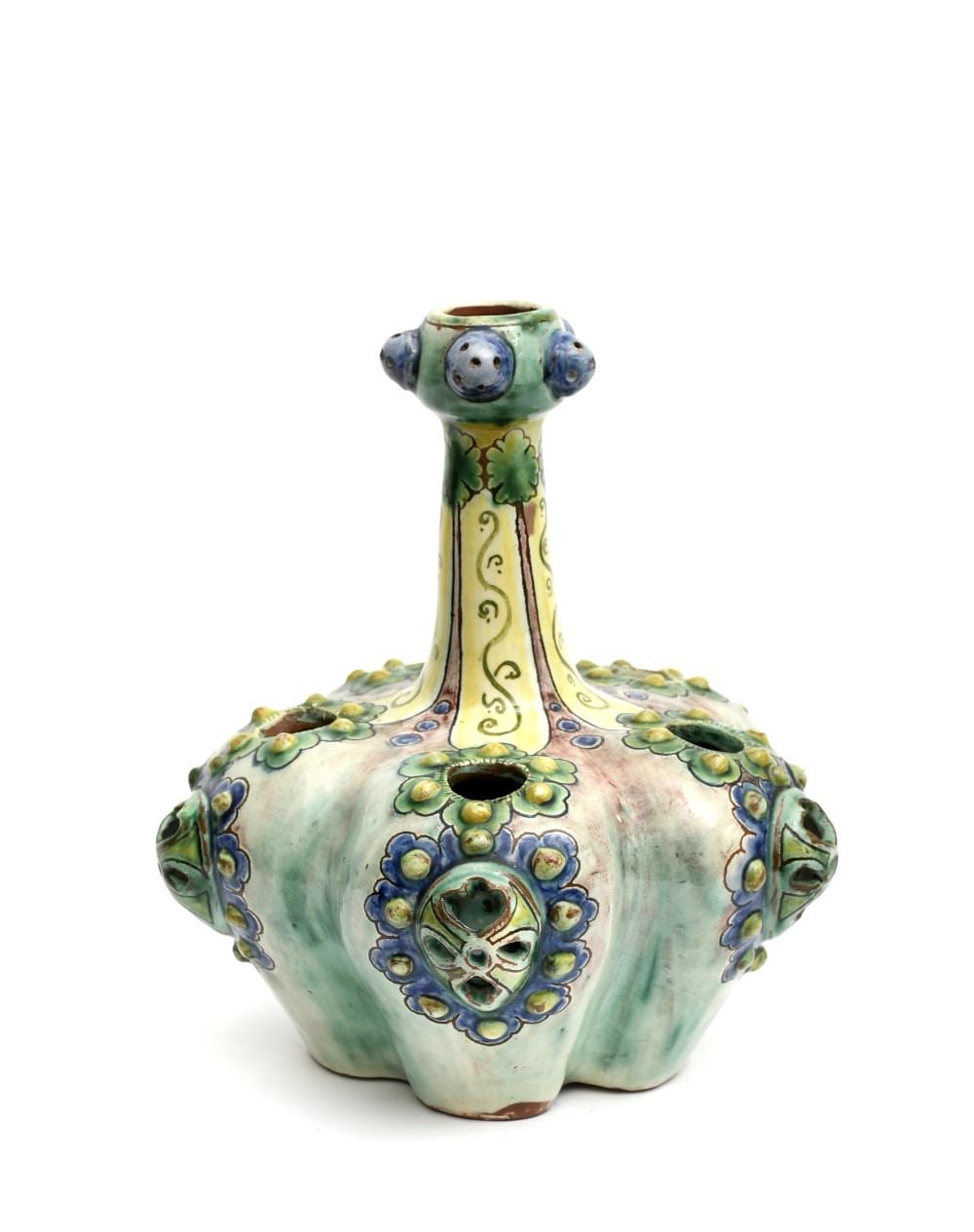 Charles (1881) Wheeler comparable auction result: a rare della robbia tulip vase by charle