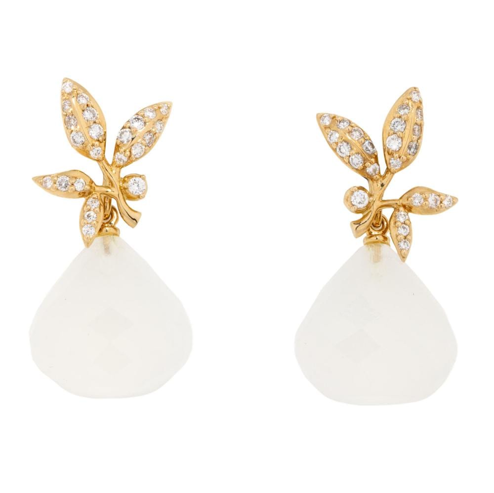 Ole Lynggaard comparable auction result: ole lynggaard earrings with brilliant cut diamonds