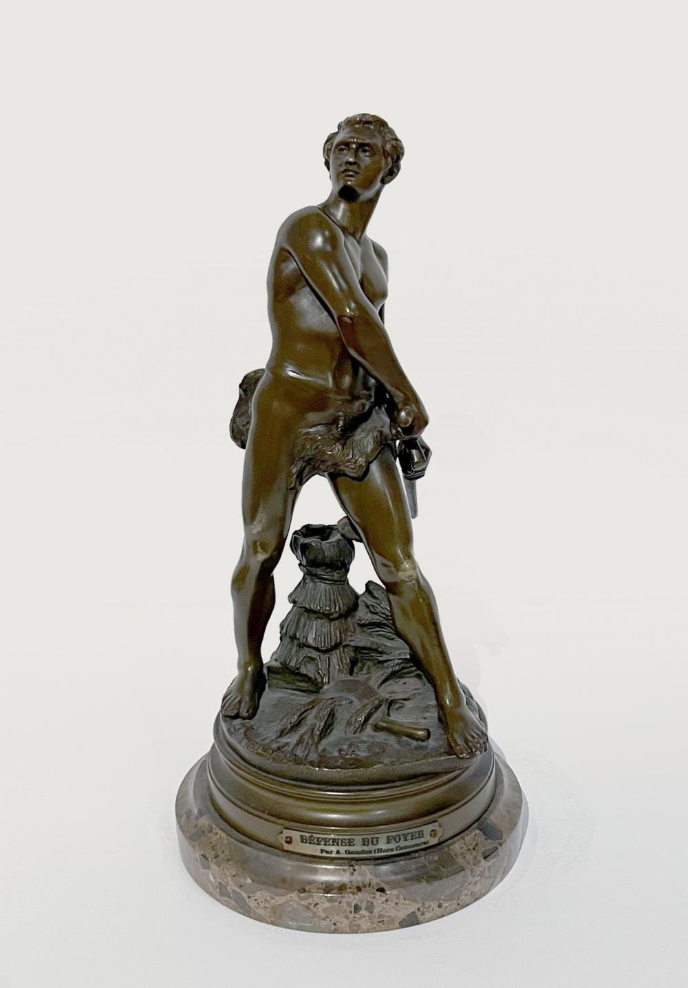 Adrien Etienne Gaudez comparable auction result: adrien etienne gaudez 1845 1902 defense of the hearth