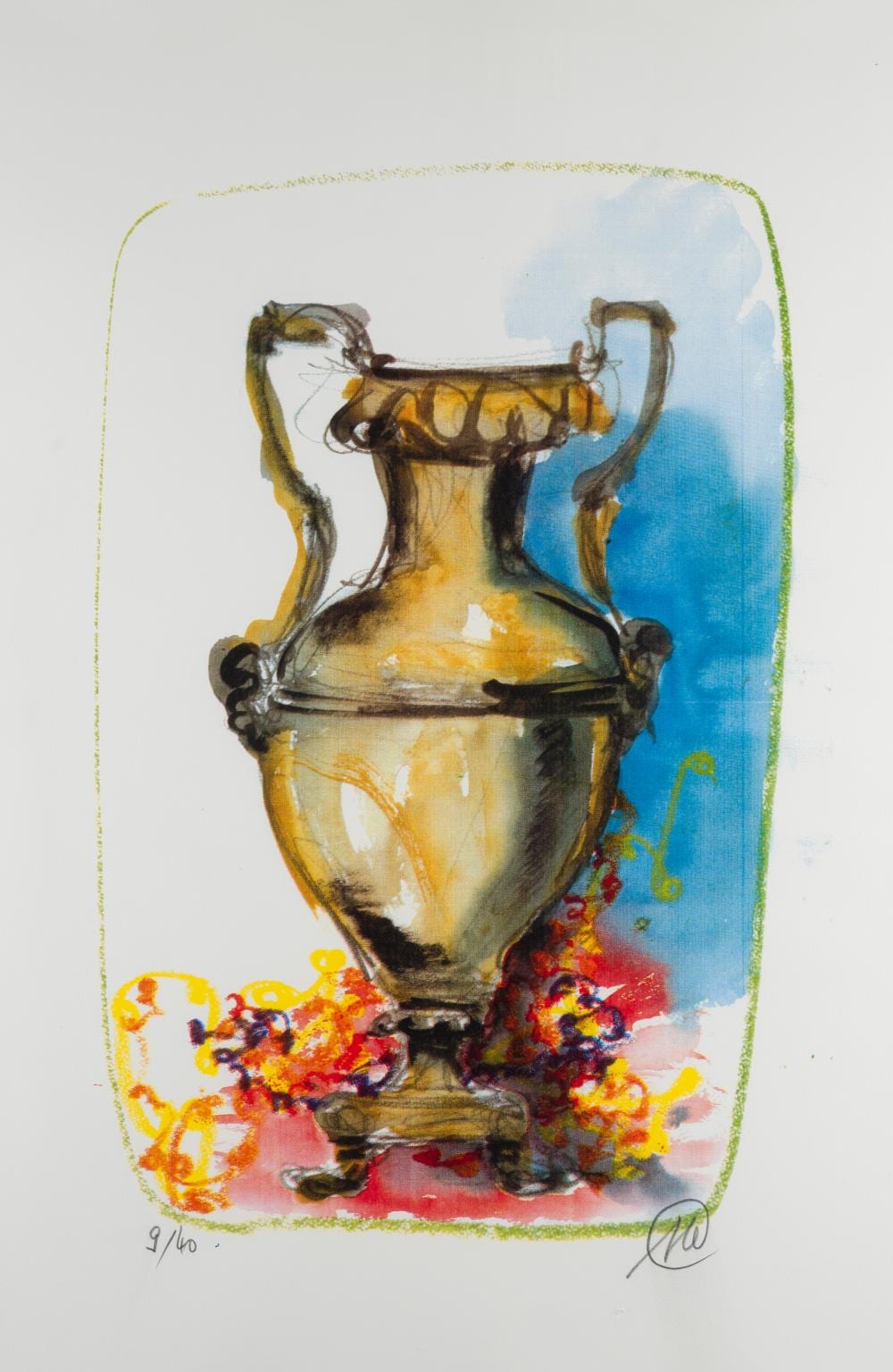 Markus Lüpertz comparable auction result: markus l pertz vase