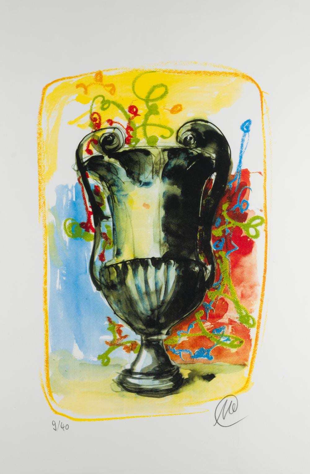 Markus Lüpertz comparable auction result: markus l pertz vase