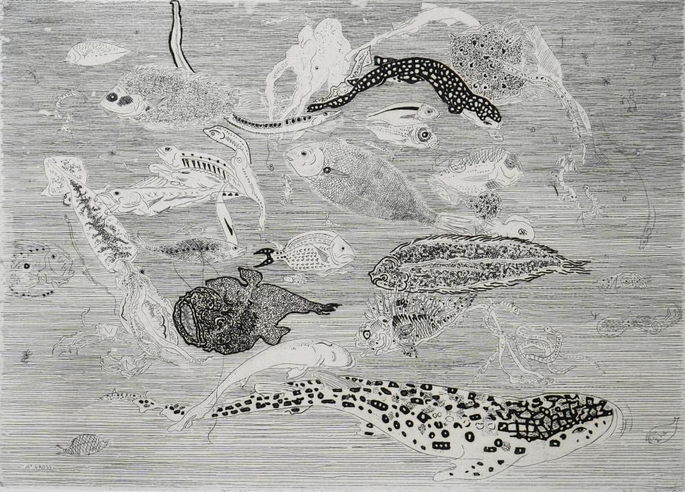 Anthony Gross comparable auction result: anthony gross british 1905 1984 etching