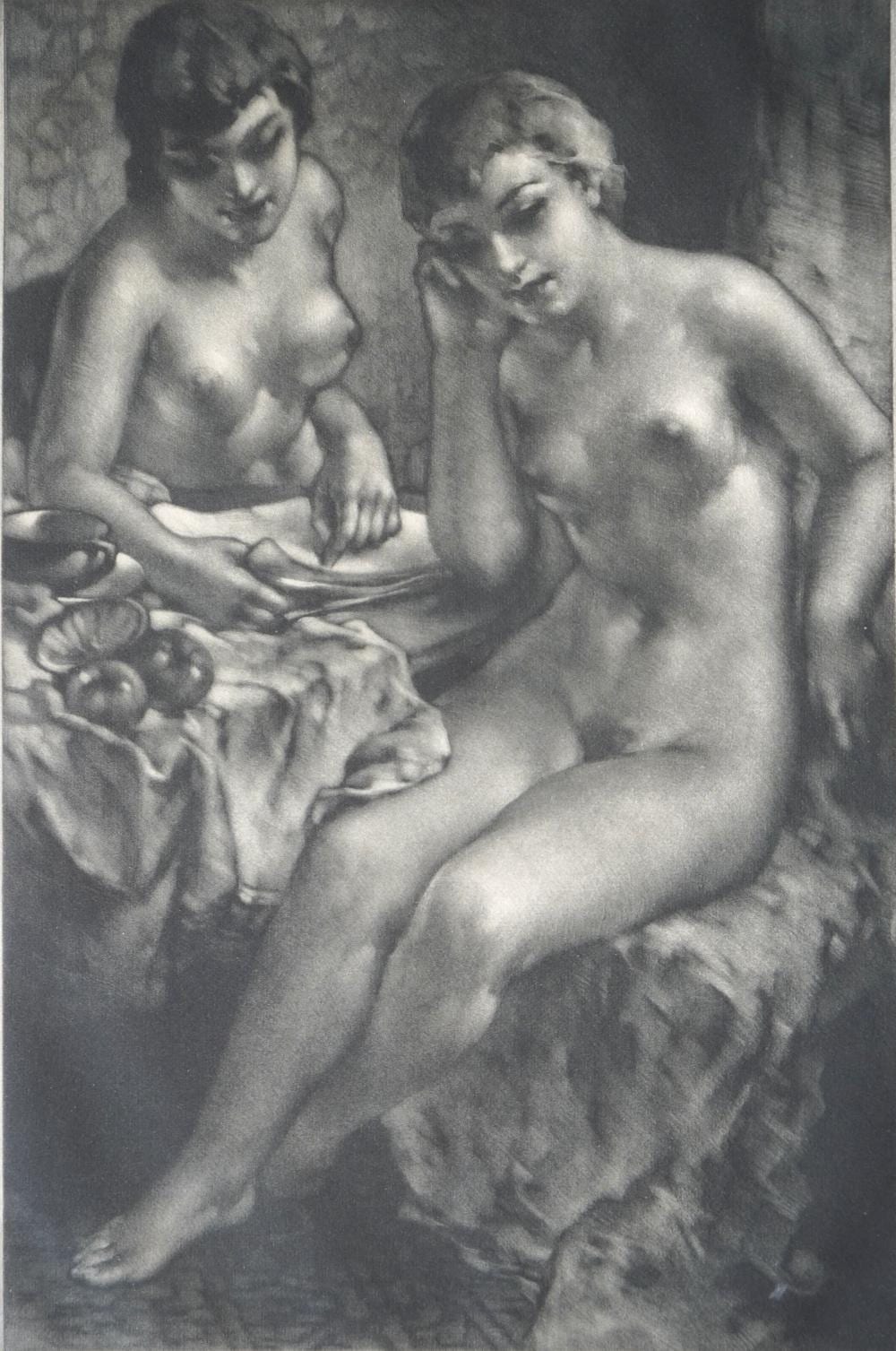 Alessandro Mastro-Valerio comparable auction result: alessandro mastro valerio italian american 1887 1953 mezzotint