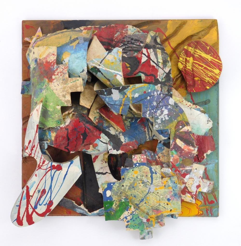 Sam Gilliam comparable auction result: sam gilliam american 1933 2022 mixed media collage