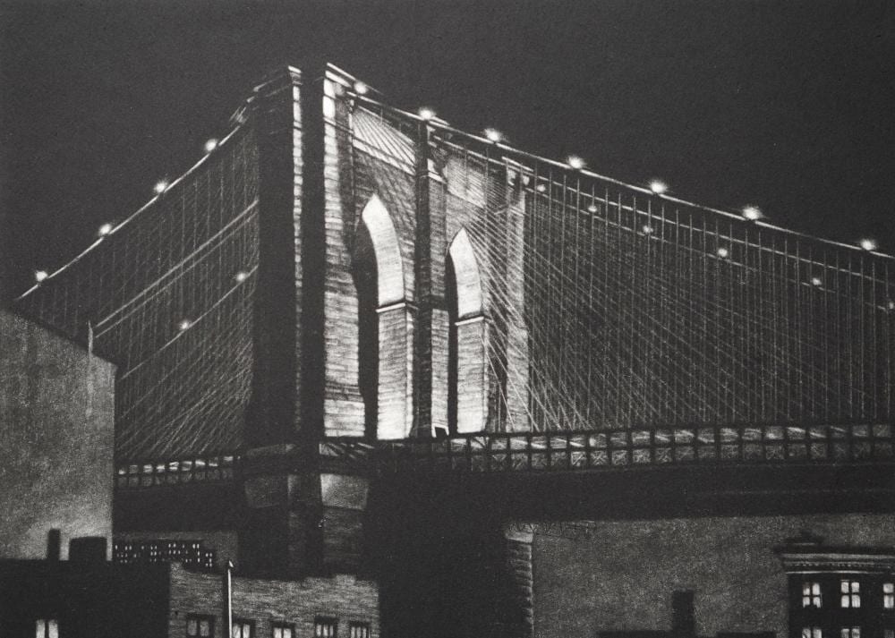 Frederick Mershimer comparable auction result: frederick mershimer american 1958 mezzotint