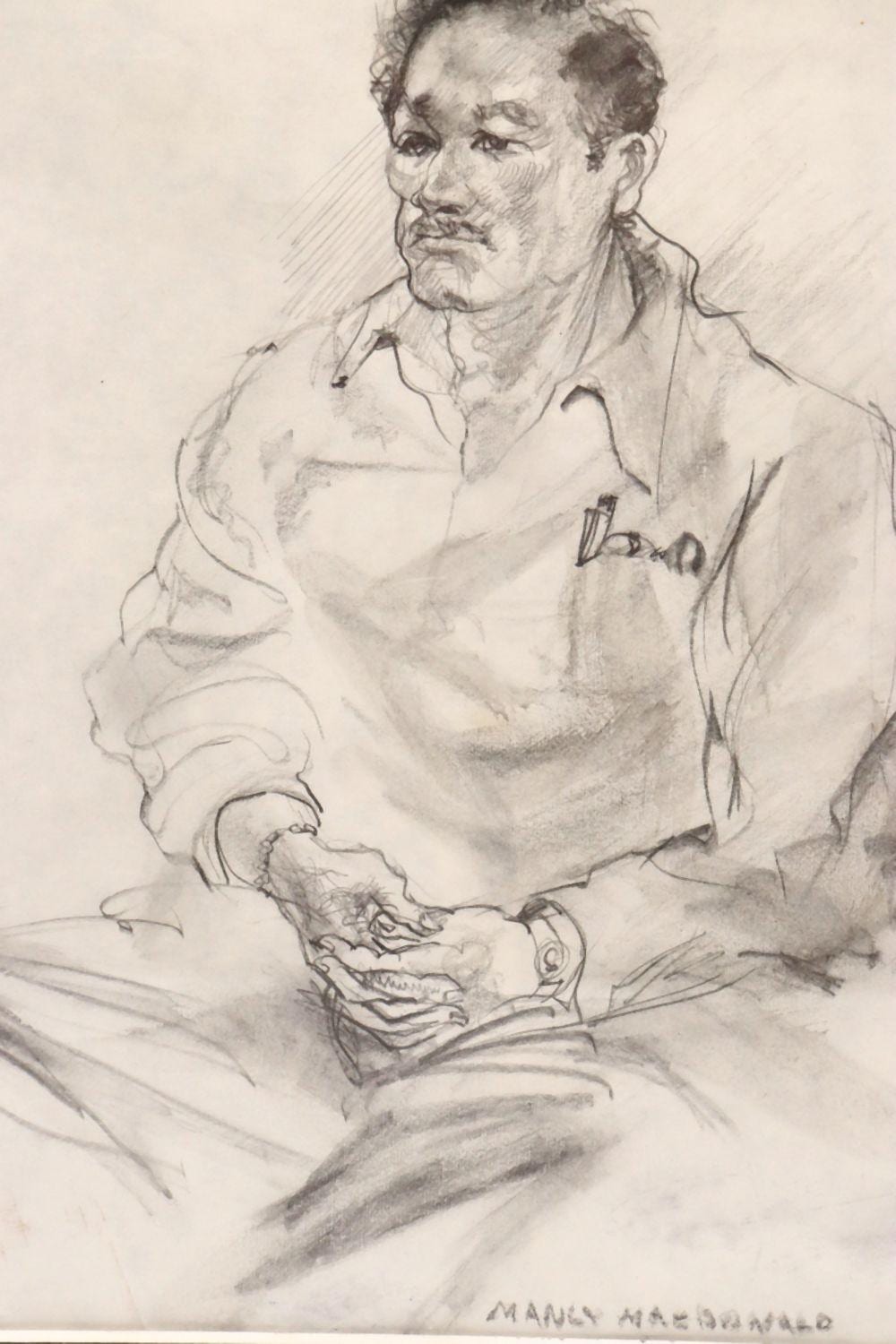 Manly Edward MacDonald comparable auction result: in the manner of manly macdonald etching on paper