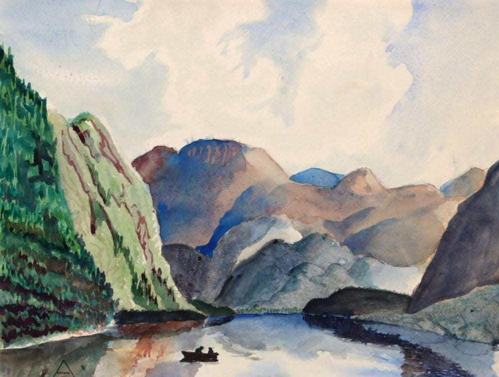 in the manner of franklin carmichael watercolor painting on paper · Market Auctions · 2026-06-17 Franklin Carmichael comparable auction result: in the manner of franklin carmichael watercolor painting on paper