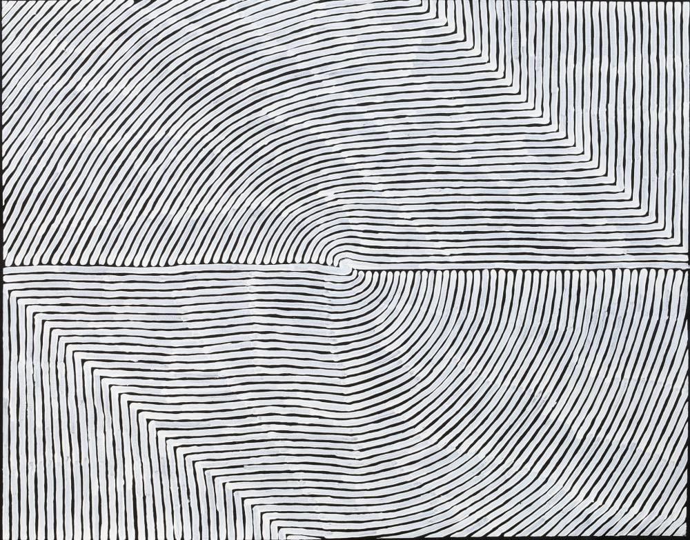 Eliza Jane Jugadai comparable auction result: eliza jane jugadai women s ceremony acrylic on canvas 77cm x 99cm