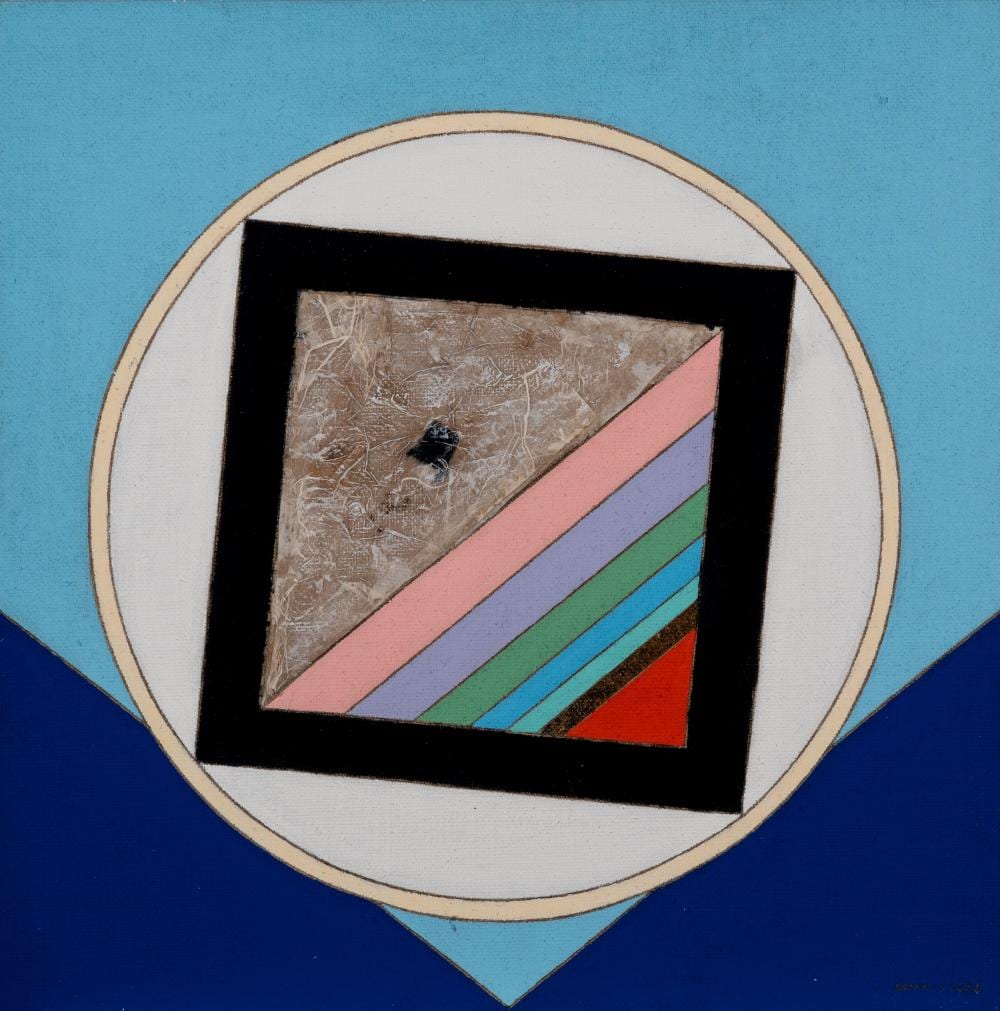 Eugenio Carmi comparable auction result: eugenio carmi genova 1920 lugano 2016 inquietudine 2012