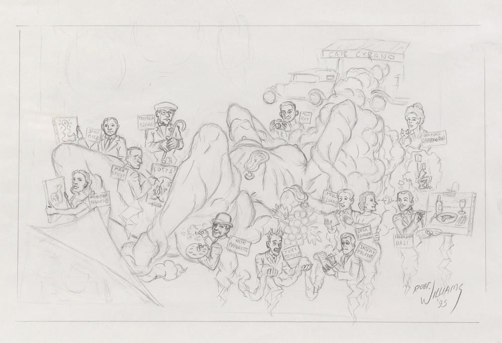 Robert Williams comparable auction result: robert williams american b 1943